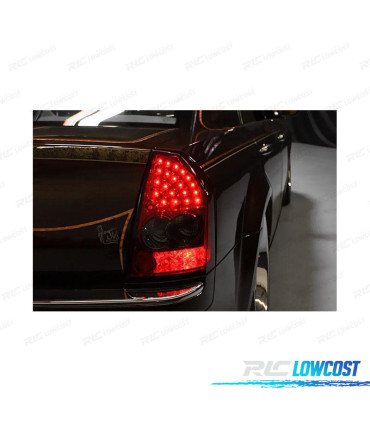 FEUX ARRIÈRE CHRYSLER 300C 05-08 LED ROUGE TRANSPARENT