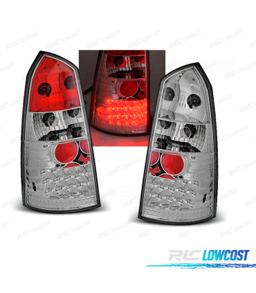 FEUX ARRIÈRE POUR FORD FOCUS MK1 98-04 TOURNIER LED CHROMÉ