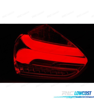 FEUX ARRIÈRE POUR FORD FOCUS MK3 15-18 LED DYNAMIQUES ROUGE