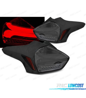 FEUX ARRIÈRE FORD FOCUS MK3 15-18 FULL LED DYNAMIQUES FUMÉ