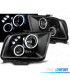 PHARES POUR FORD MUSTANG 04-09 ANGEL EYES LEDS NOIR