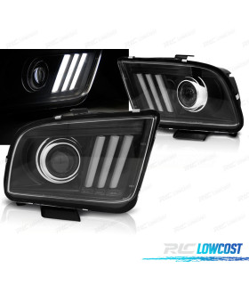 PHARES FORD MUSTANG 04-09 TUBE LIGHT NOIR