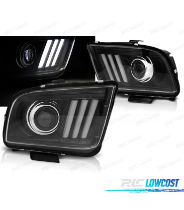 PHARES FORD MUSTANG 04-09 TUBE LIGHT NOIR