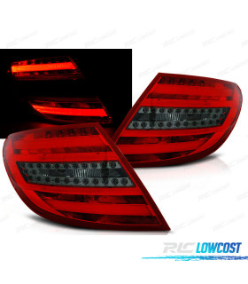 FEUX ARRIÈRE POUR MERCEDES W204 07-10 LED ROUGE FUMÉ