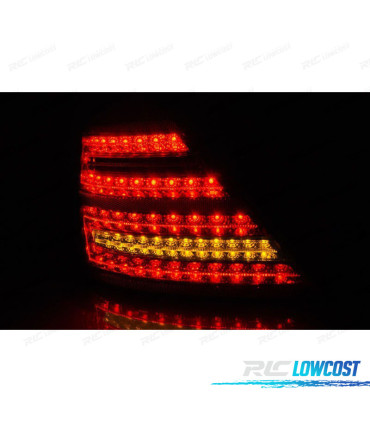FEUX ARRIÈRE MERCEDES W221 05-09 LED DYNAMIQUES ROUGE FUMÉ