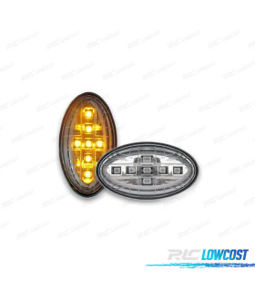 CLIGNOTANTS LATÉRAUX LED POUR MINI R50 52 53 01-06 CHROMÉ