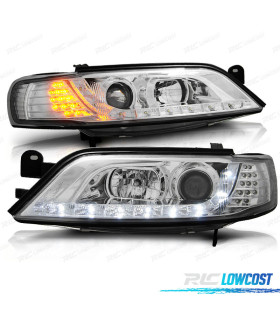 PHARES OPEL VECTRA B 96-98 DAYLIGHT LED CHROMÉ
