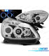 PHARES POUR RENAULT CLIO 3 05-09 ANGEL EYES CHROMÉ