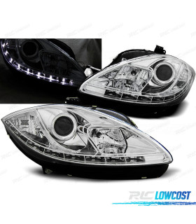 PHARES POUR SEAT LEON ET ALTEA 09-12 DAYLIGHT FOND  CHROMÉ