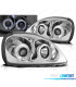 PHARES POUR TOYOTA YARIS 99-03 ANGEL EYES CHROMÉ