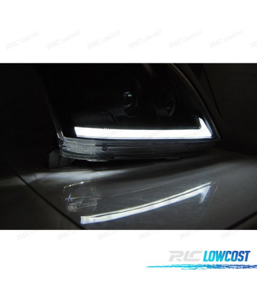 PHARES TOYOTA LAND CRUISER FJ120 03-08 TUBE LIGHT DYNAMIQUES NOIRS