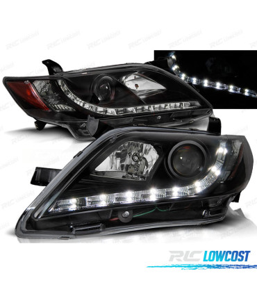 PHARES POUR TOYOTA CAMRY 6 XV40 06-09 DAYLIGHT LED NOIR