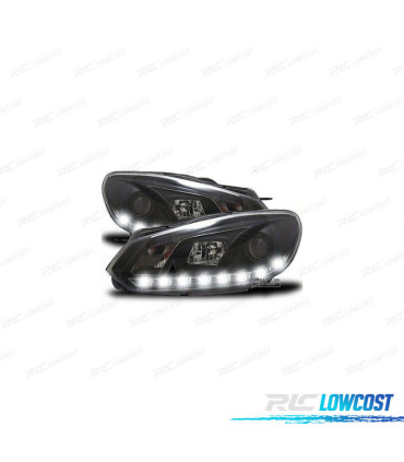 PHARES VOLKSWAGEN VW GOLF 6 08-12 DRL NOIR