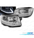 PHARES VW T6 15-19 TUBE LIGHT LED SEQ DRL CHROMÉ