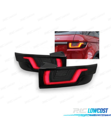 FEUX ARRIÈRE RANGE ROVER EVOQUE 11-18 CLIGNOTANTS LED DYNAMIQUES FUMÉ
