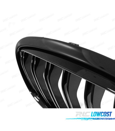 CALANDRES BMW F45 F46 15-17 DOUBLE BARRE NOIR BRILLANT