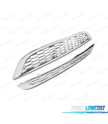 CALANDRE MINI COOPER R50 R53 01-06 TYPE S CHROMÉ
