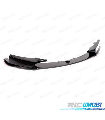 SPOILER LAME AVANT BMW F20 F21 11-15 NOIR BRILLANT M PERFORMANCE