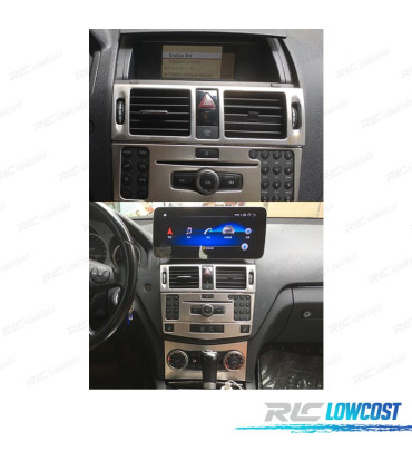 AUTORADIO ANDROID 12 POUR MERCEDES C W204 07-10