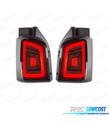 FEUX ARRIÈRE CARDNA VOLKSWAGEN VW T5 03-09 1P BARRE DE LUMIÈRE DYNAMIQUE FOND NOIR FUMÉ