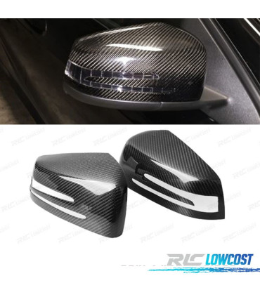 COQUES RETROVISEURS CARBONE MERCEDES CLASSE A W176 B W246 C W204 E W212 S W221 CLA C117 GLK X204 GLA X156 06-18