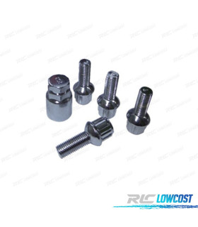 ÉCROUS ANTIVOL SPHÉRIQUES 12X1.50X28MM