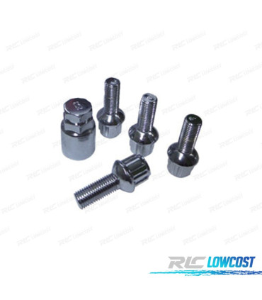 ÉCROUS ANTIVOL SPHÉRIQUES 12X1.50X28MM