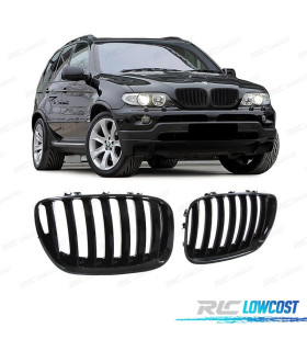 CALANDRES BMW X5 E53 LCI 04-06 NOIR BRILLANT LOOK M PERFORMANCE