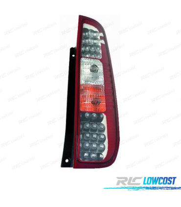FEUX ARRIÈRE POUR FORD FIESTA 02-08 LED FOND ROUGE