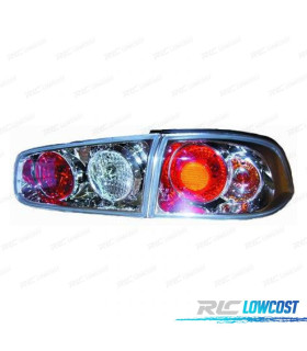 FEUX ARRIÈRE RENAULT LAGUNA 01-05 FOND CHROMÉ