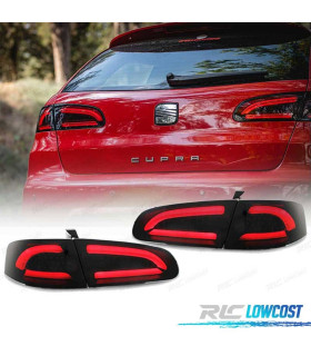 FEUX ARRIÈRE SEAT IBIZA 6L 02-08 CARDNA LIGHTBAR FOND NOIR