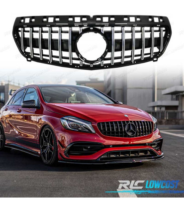 CALANDRE MERCEDES A W176 12-15 GTR NOIR CHROMÉ A45 GT-R PANAMERICAN