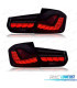 FEUX ARRIÈRE BMW F30 13-18 LIGHT BAR OLED FULL LED ROUGE FUMÉ