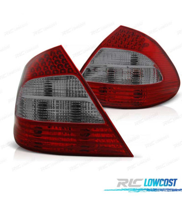 FEUX ARRIÈRE POUR MERCEDES CLASSE E W211 02-06 LED ROUGE FUMÉ