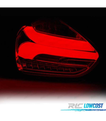 FEUX ARRIÈRE FORD FOCUS MK3 15-18 LED DYNAMIQUE NOIR FUMÉ