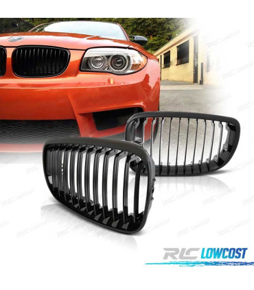 CALANDRES BMW E81 E87 E82 E88 LOOK M PERFORMANCE NOIR BRILLANT