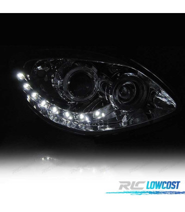 PHARES RENAULT TWINGO 07-11 LED DAYLIGHT CHROMÉ