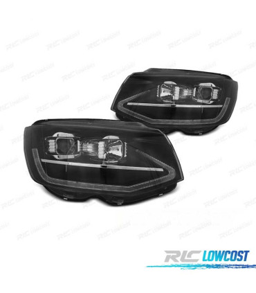 PHARES VOLKSWAGEN VW T6 15-19 DAYLIGHT DRL DYNAMIQUES NOIR