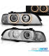 PHARES POUR BMW E39 95-03 ANGEL EYES CHROMÉ