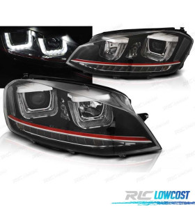 PHARES POUR VOLKSWAGEN VW GOLF 7 VII LOOK GTI LED DAYLIGHT 12-17