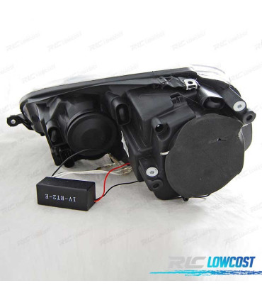 PHARES VOLKSWAGEN VW GOLF 5 03-09 ANGEL EYES CCFL CHROMÉ