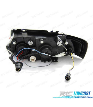 PHARES VOLKSWAGEN VW PASSAT B5 3B 96-00 ANGEL EYES CCFL CHROMÉ H1