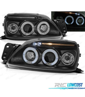 PHARES FORD FIESTA 99-02 ANGEL EYES FOND NOIR