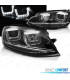 PHARES VOLKSWAGEN VW GOLF 7 12-17 U-TYPE DRL DYNAMIQUES NOIR
