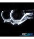 PHARES BMW F30 F31 11-15 XENON AFS ANGEL EYES LED DRL CHROMÉ