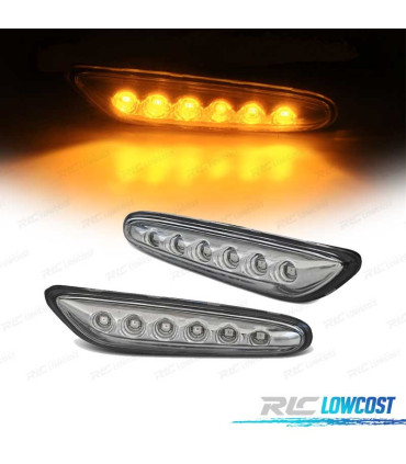 CLIGNOTANTS LATÉRAUX POUR BMW E46 01-05 LED CHROMÉ