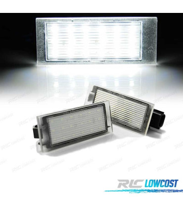 ÉCLAIRAGE PLAQUE D´IMMATRICULATION LED POUR RENAULT CLIO MEGANE LAGUNA ET TWINGO