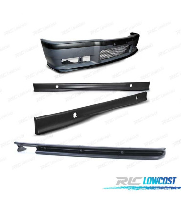 KIT CARROSSERIE BMW E36 LOOK M3 PARE CHOCS + DIFFUSEUR ARRIÈRE