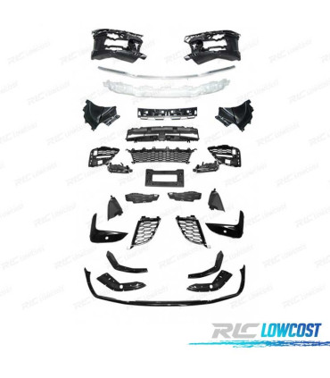 PARE-CHOCS AVANT BMW G20 G21 19-22 LOOK M PERFORMANCE LÈVRE NOIRE BRILLANTE ACC PDC