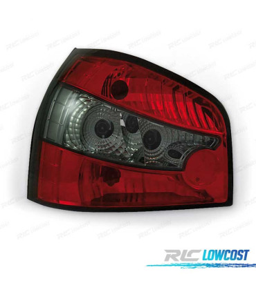 FEUX ARRIÈRE AUDI A3 8L 96-00 HATCHBACK LEX ROUGE FUMÉ